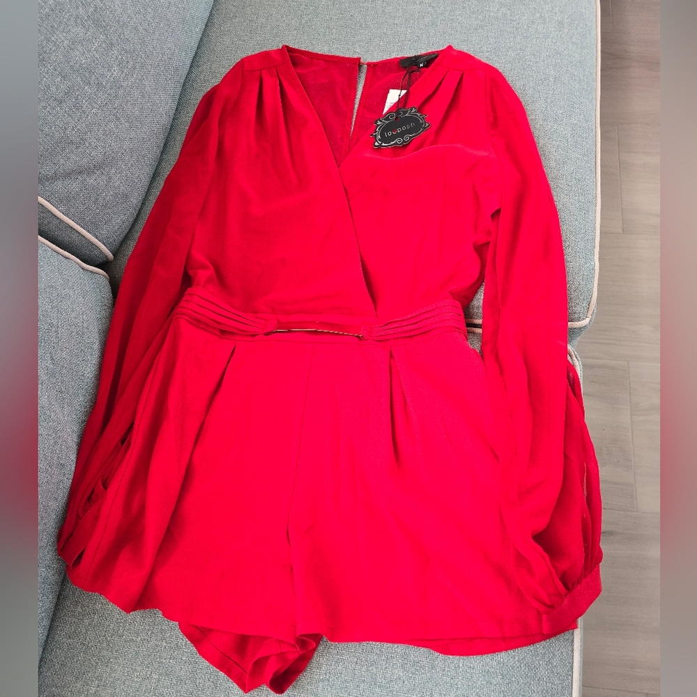 Holiday shorts romper